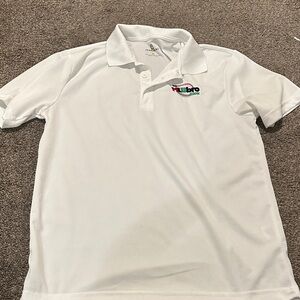 *DONATED* White Polo Shirt with Embroidered Logo